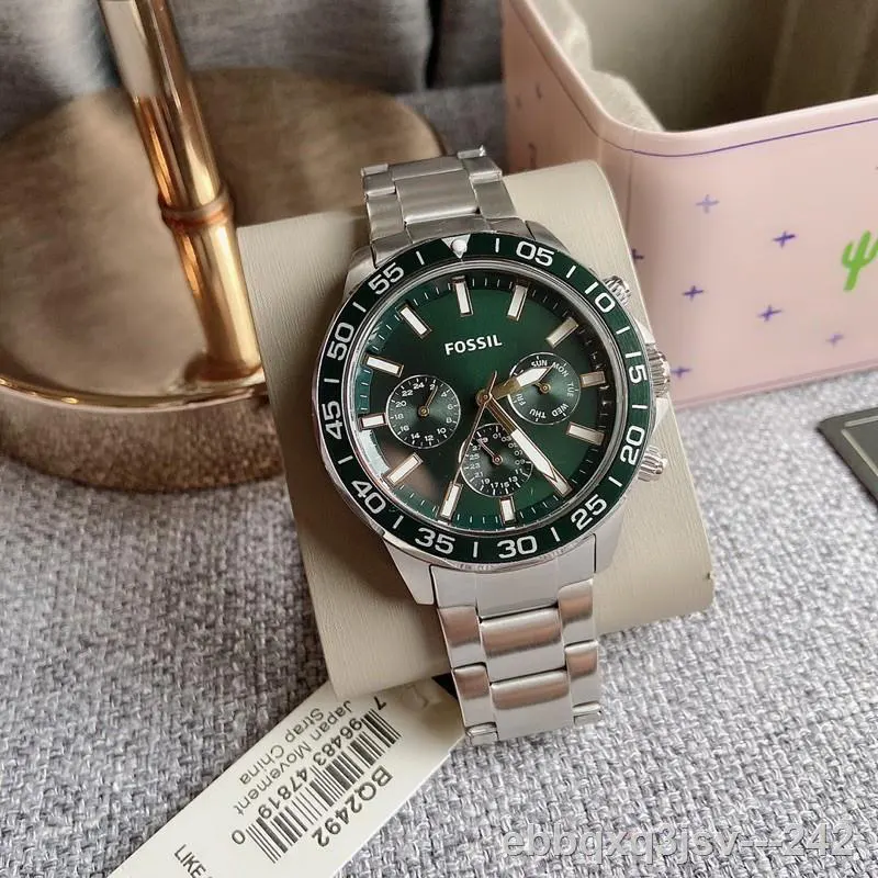 Fossil Bannon Multifunction Green Dial Men's Watch | BQ2492